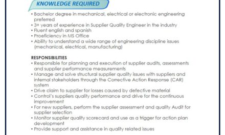 VACANTE QUALITY ENGINEER
