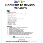 VACANTE INGENIEROS DE SERVICIO EN CAMPO
