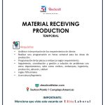VACANTE MATERIAL RECEIVING PRODUCTION